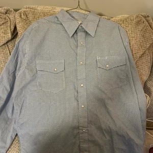 Large pearl snap shirt